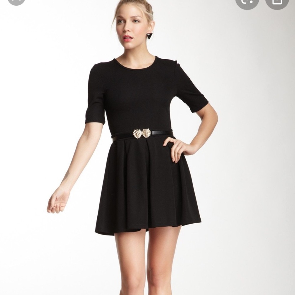 MINKPINK pleated fit and flare LBD